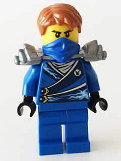 LEGO Minifigure-Jay - Flat Silver Shoulder Armor-Ninjago-NJO103-Creative Brick Builders